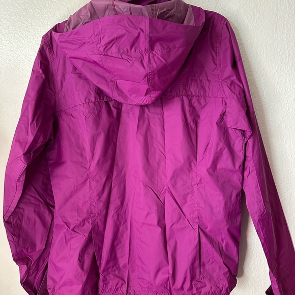 COLUMBIA Pink Hooded Medium Windbreaker Raincoat - Picture 3 of 10